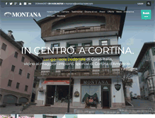 Tablet Screenshot of cortina-hotel.com
